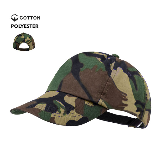 Camouflage 5-Panel Cap Cotton Polyester